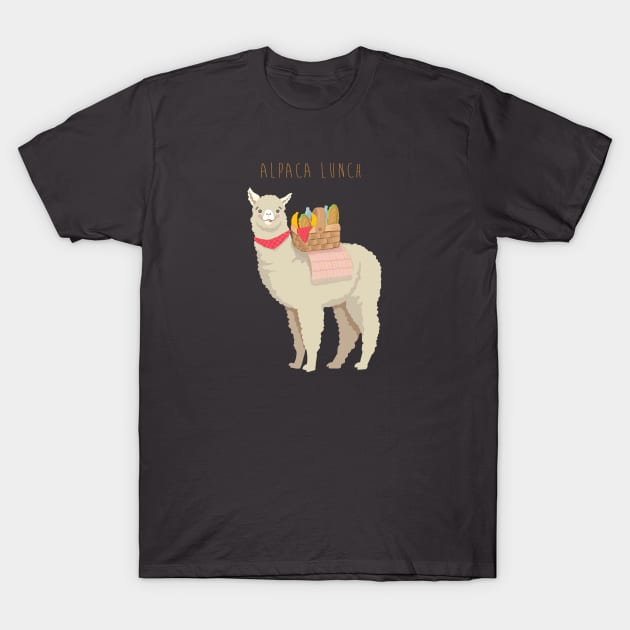 Alpaca Lunch T-Shirt by LittleBunnySunshine